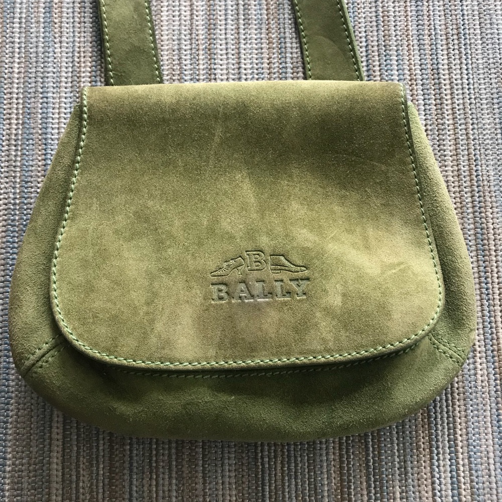 Bally crossbody green bag